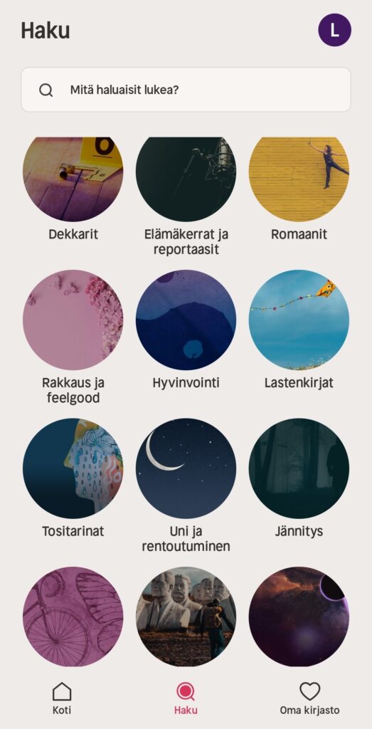 nextory valikoima
